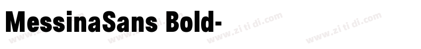 MessinaSans Bold字体转换